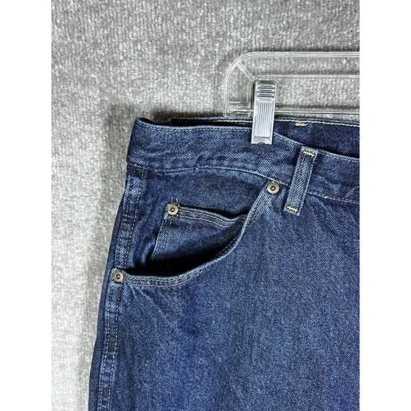 Wrangler Rugged Wear Straight Leg Jeans Mens Size 40x30 Dark Wash Blue‎ Denim - Picture 4 of 9